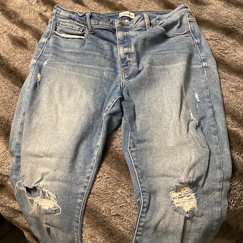 Studio Blue grunge jeans.  Worn a handful of times, no visible stains